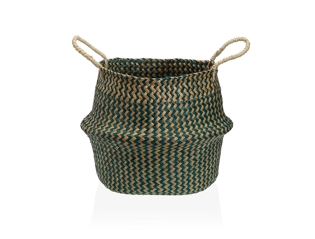 Cesta Decorativa Versa Verde Algas marinhas Ø 28 cm