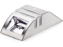 Luminária solar externa com sensor de movimento, à prova d'água, em aço inoxidável. Brilvibera