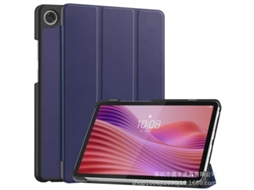 Capa Para Tablet Lurelia, Compatível Com Lenovo Tab M10 5g 2023 10,6", Azul, Couro Sintético, Dobrável Com Suporte, Dissipação De Calor