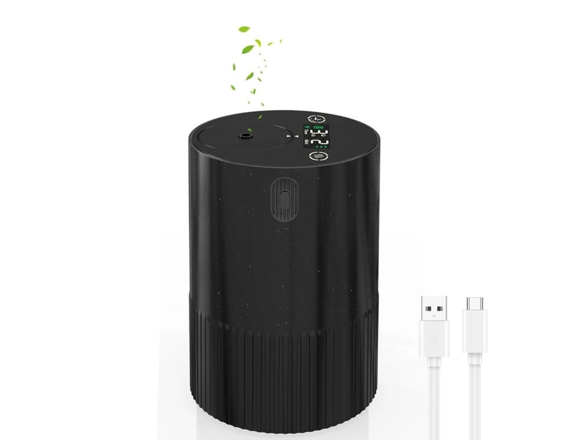 Difusor De Óleo Sem Água Usb Recarregável Portátil Yizhood Preto