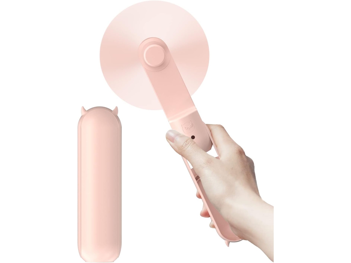 Ventilador Portátil De Mão, Mini Ventilador De Bolso, Ventilador De Mesa Pessoal Dobrável Com Bateria Externa, Casa