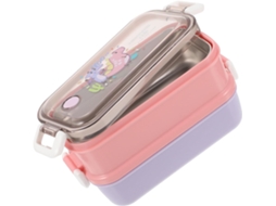 Marmita Bento De Aço Inoxidável Com Dupla Camada, Recipiente Portátil Para Armazenar Frutas E Legumes, Design De Desenho