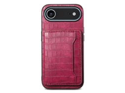Capa Para Iphone 17 Air Com Textura De Crocodilo - Projetada Para Proteção Completa.