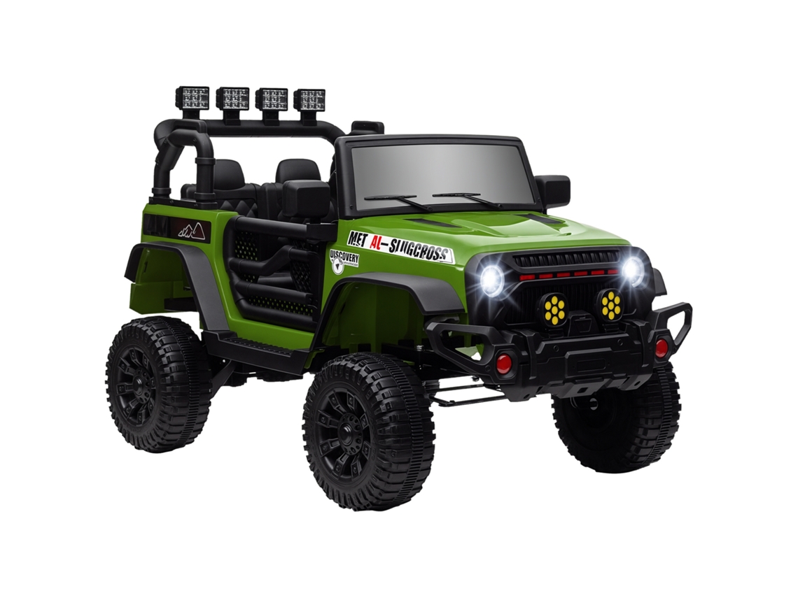 Buggy 4x4 Utv Elétrico 12v, Controle Remoto 2.4g, 2 Motores, Verde