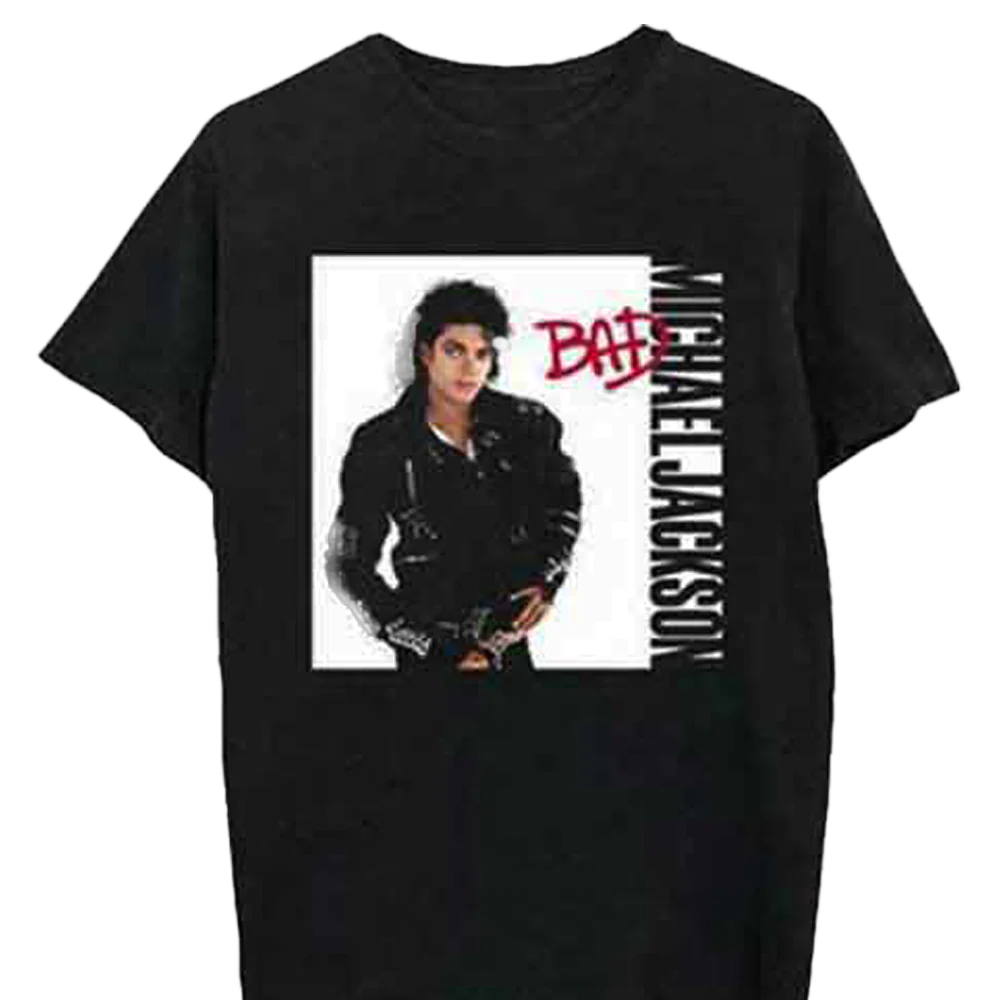 Michael Jackson Bad Album T-shirt Unisex Rockinstone Size:xl