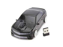 Rato Yizhood Forma De Carro Computador Sem Fio Mini Carro De Corrida Usb 3d 1600 Dpi Óptico Bonito Crianças Presente Para Pc Laptop Preto