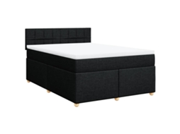 Box Spring Bed, Box Spring Beds Vidaxl Preto Tecido (160 X 200 Cm)