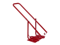 Relaxdays Compactador De Lixo Para Contentores, Placa Metálica, Lixo Doméstico, Plástico, Manual, Aço, Vermelho