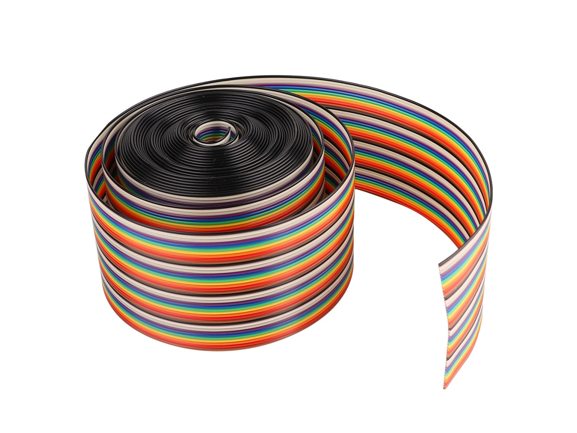 Cabo Flat Rainbow 40p 1.27mm 5.08cm 1m
