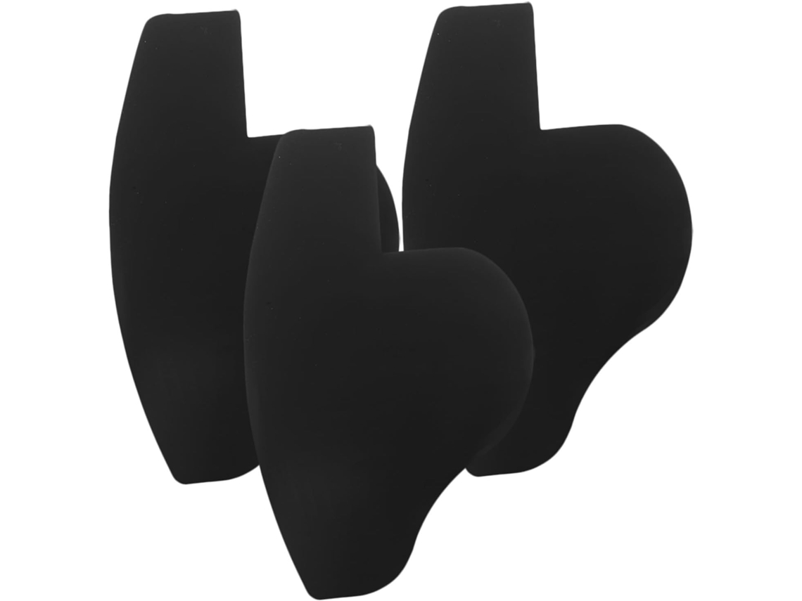 Conjunto de 3 cartões para desenho da linha do cabelo para barba masculina em tecido