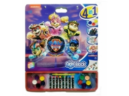 Desenhos para Pintar THE PAW PATROL Giga Block Álbum de Autocolantes 4 em 1