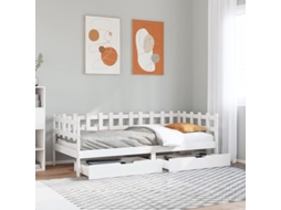 Daybed, Daybeds Vidaxl Branco Madeira De Pinho (90 X 190 Cm)