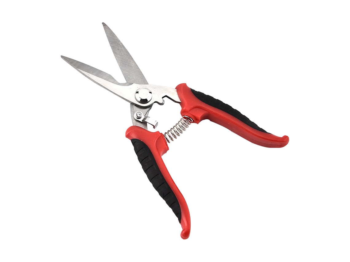 Ferramenta Tesoura de Estanho Multifuncional 1Pcs Embalagem Cartão Vermelho + Preto 7 Polegadas Tesouras Poda Podadores Desvio Cortado UISAVE