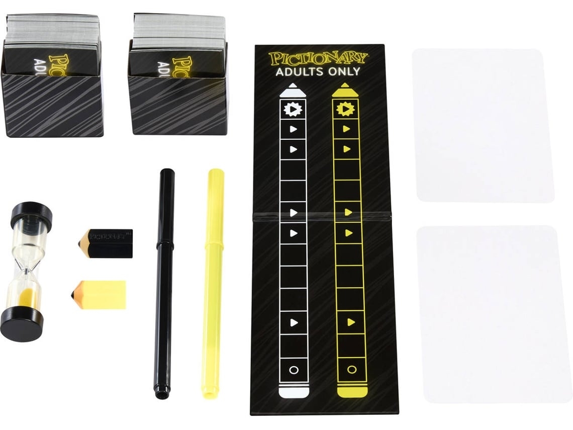 Jogo de Tabuleiro MATTEL Pictionary Adults (Outlet Caixa Aberta - Idade Mínima: 18 anos)