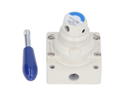Válvula Manual De Palanca Rotatoria Control De Flujo Aire 0-1.0mpa 0-145psi 2 Posiciones 4 Vías Interruptor Neumático 4hv210-08