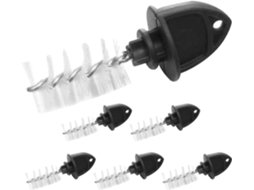 Conjunto De 6 Escovas Para Torneiras Chope Amosfun, Pretas, Com Cabo Confortável De Nylon E Plástico Para Limpeza
