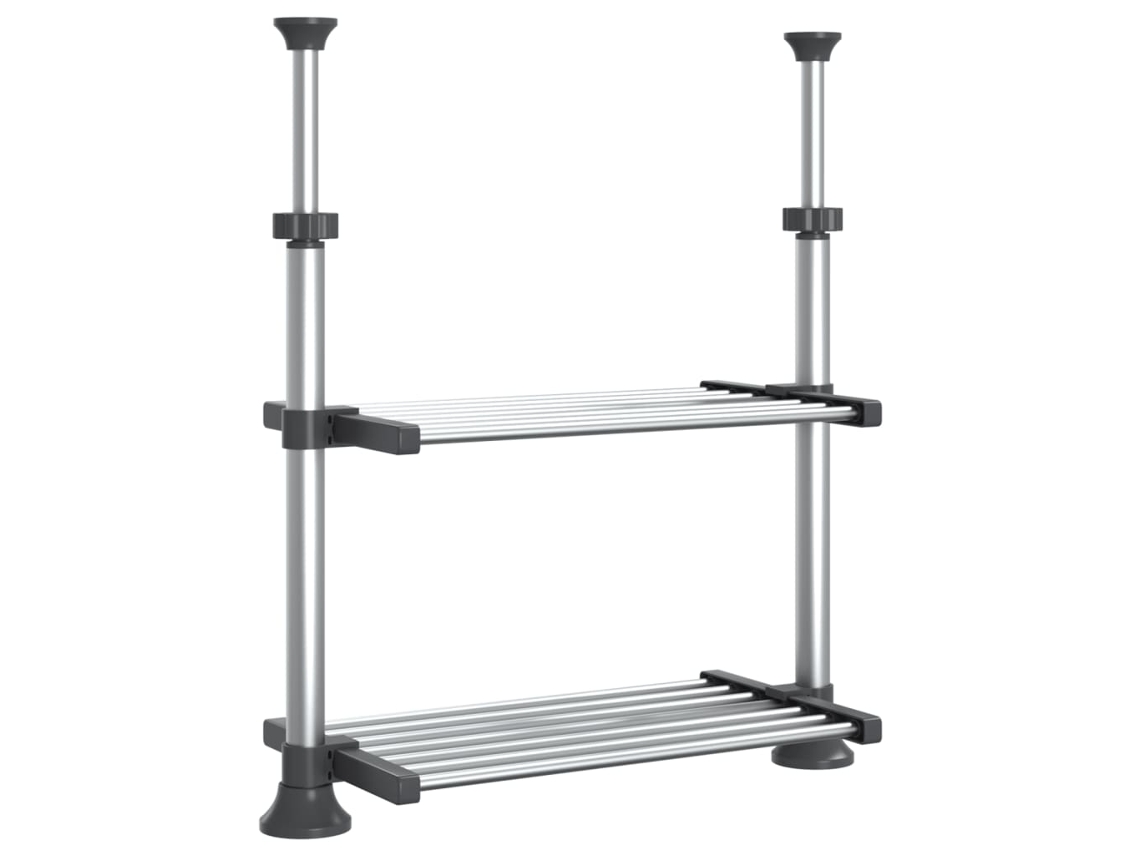 Kitchen Shelf, Kitchen Shelves Vidaxl Prateado Alumínio