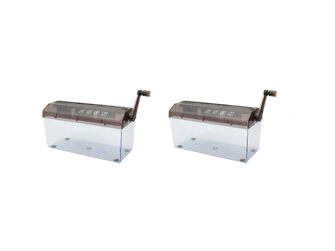 2x Destruidor De Papel Manual, Máquina De Corte De Papel Manual A4 Para Casa, Mini Destruidor Manual Portátil Para Casa, PENGDSJE
