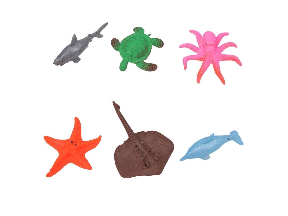 Ats 6 Peças de Brinquedos de Animais Marinhos Expandíveis com Água Educatsivos para Meninos, Meninas e Bebês