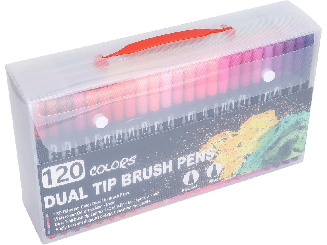 Conjunto de 120 Canetas Aquarela para Pintura SFUSHOS