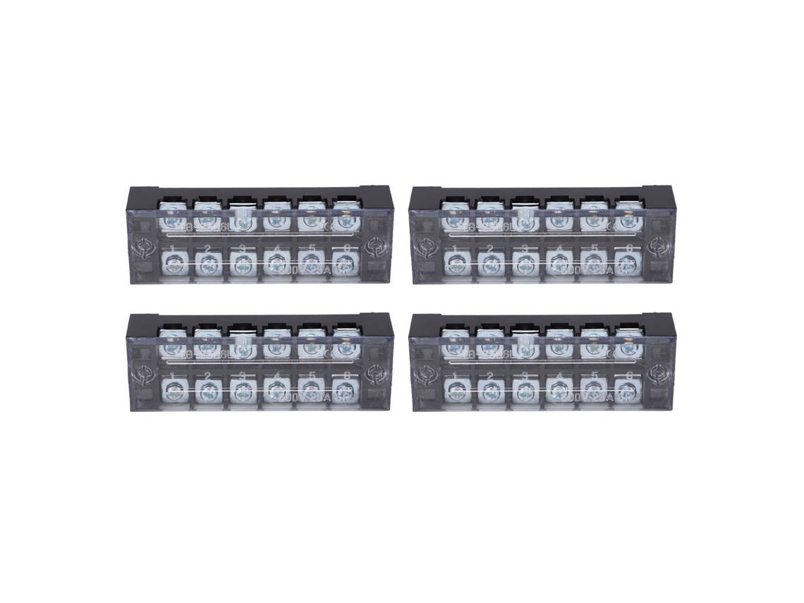Tb Bloco De Bornes Fixo De Dupla Fileira Com Garra Parafusada (600v, 25a)
