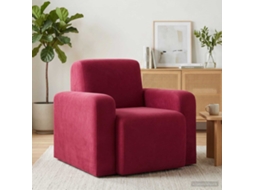 Vidaxl Poltrona Vinho Vermelho Veludo