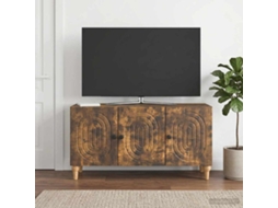 Vidaxl Gabinete Para Tv 99 X 34,5 X 50 Cm Carvalho Fumado