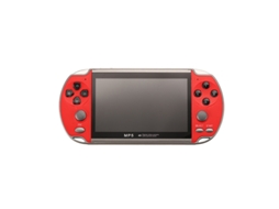 Console De Games Portátil Psp X7, Equipado Com Dois Joysticks, 8 Gb De Memória, Tela Hd De 4,3 Polegadas E Esquema De Cores Vermelho. Sfushos