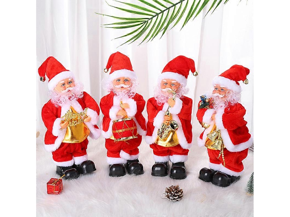 Boneco De Natal Pai Musical Elétrico Dançante