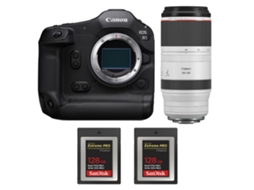 Eos R1 + Rf 100 500mm F/4.5 7.1 L Is Usm + 2 Sandisk 128gb Extreme Pro Cfexpress Type B + Ebook “20 Dicas para Fotos Que Impressionam” CANON