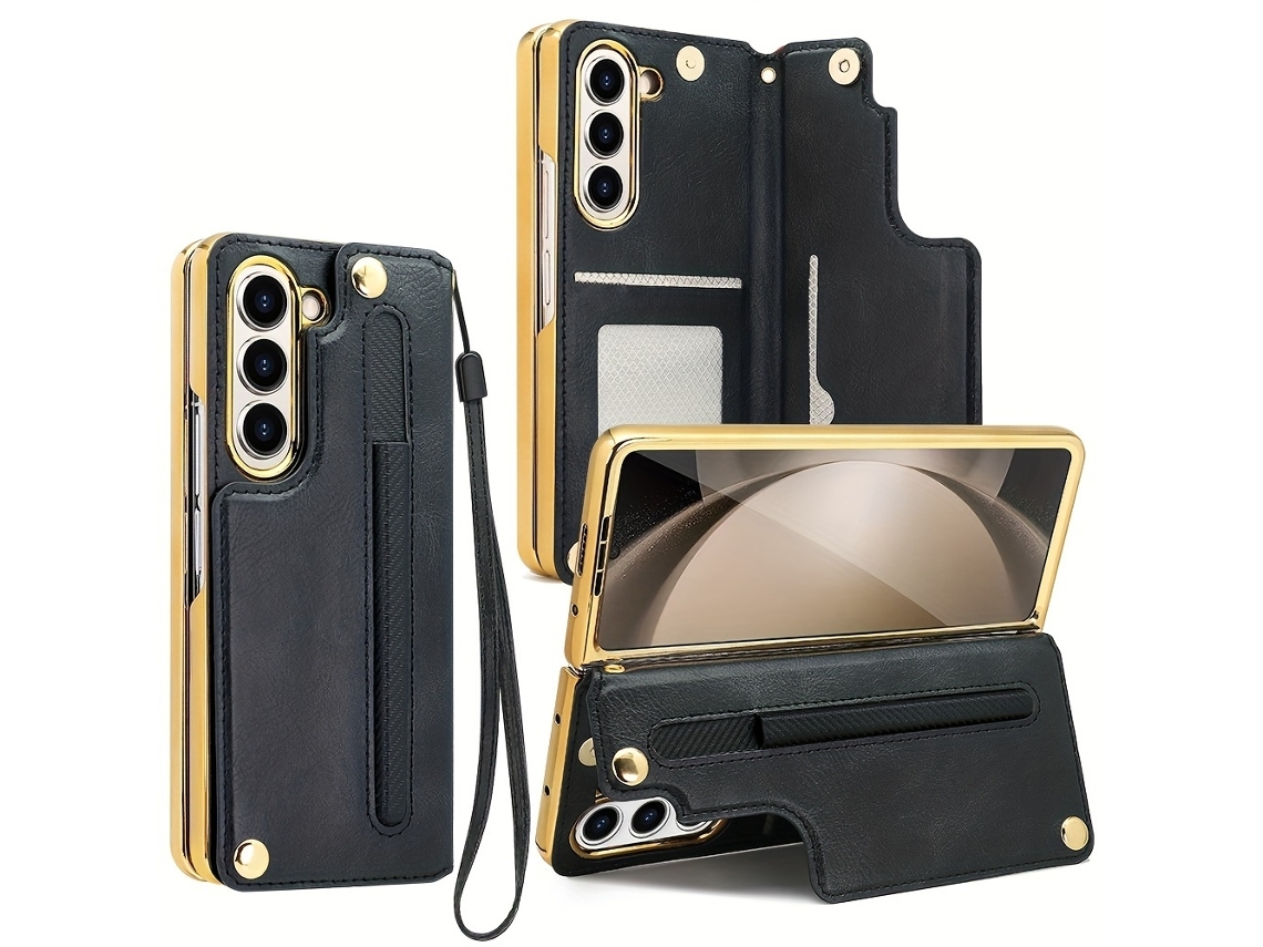 Capa Para Samsung Galaxy Fold6 Negra Veanxin
