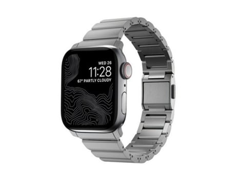 NOMAD Pulseira de Titânio para Apple Watch V2 6-9 Se Prateado