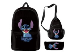 Stitch Mochila  De Três Peças Do Al1*