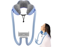 Almofada Portátil De Apoio Para Celular Com Suporte Cervical.