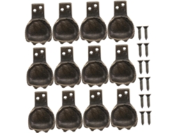 Base Para Móveis De Madeira Com Suporte E Elevação Altura, 12 Peças, Em Liga De Zinco, Com Formato De Pé Animal