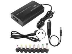 Aetheria carregador Universal de 120w para Carro e Casa com 8 Adaptadores Dc para Notebook e Dispositivos Digitais