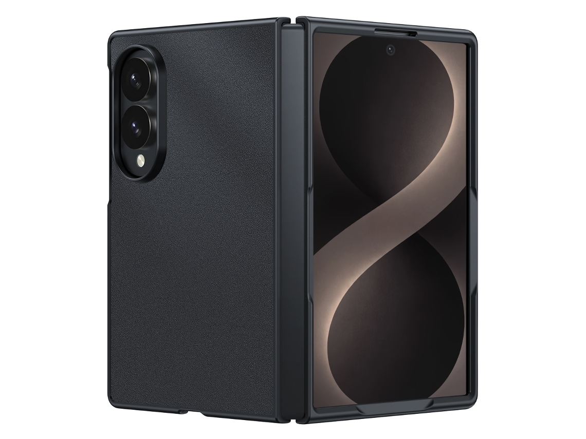 Capa Para Samsung Galaxy Z Fold8, Capa Protetora Ultrafina Em Couro Pu Gertiz (preto)