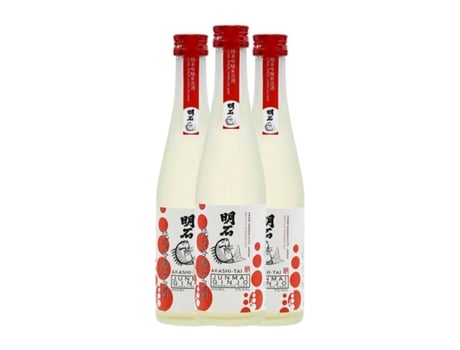 Sake AKASHI-TAI Junmai Ginjo Sparkling Garrafa Terço (0.3 L - 3 Unidades)