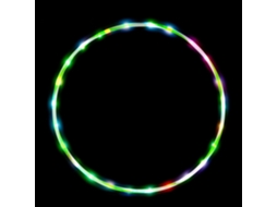 Bambolê Led para Crianças a Partir de 6 Anos e Adultos Fitness Dança Exercício Perda de Peso Brilho Brilho Bambolê Led 10 Cores Luz Múltipla