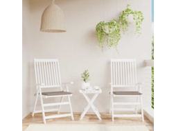 Vidaxl Almofadões P/ Cadeiras De Jardim 2 Pcs Oxford Cinza-acastanhado