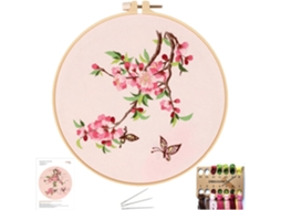 Kit De Bordado Completo Com Tecido Para Ponto Cruz, Bastidor, Agulha E Linha De Bordar, Instruções E Hobbies Criativos Para Adultos Slowmoose