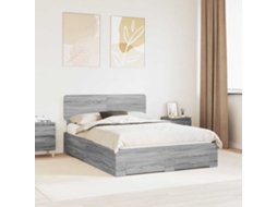 Vidaxl Estrutura Da Cama Com Gaveta Cinza Sonoma 140 X 200 Cm