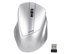 Aetheria mouse Sem Fio W12 2.4g Usb Silencioso com Design Ergonômico Prata para Escritório e Laptop