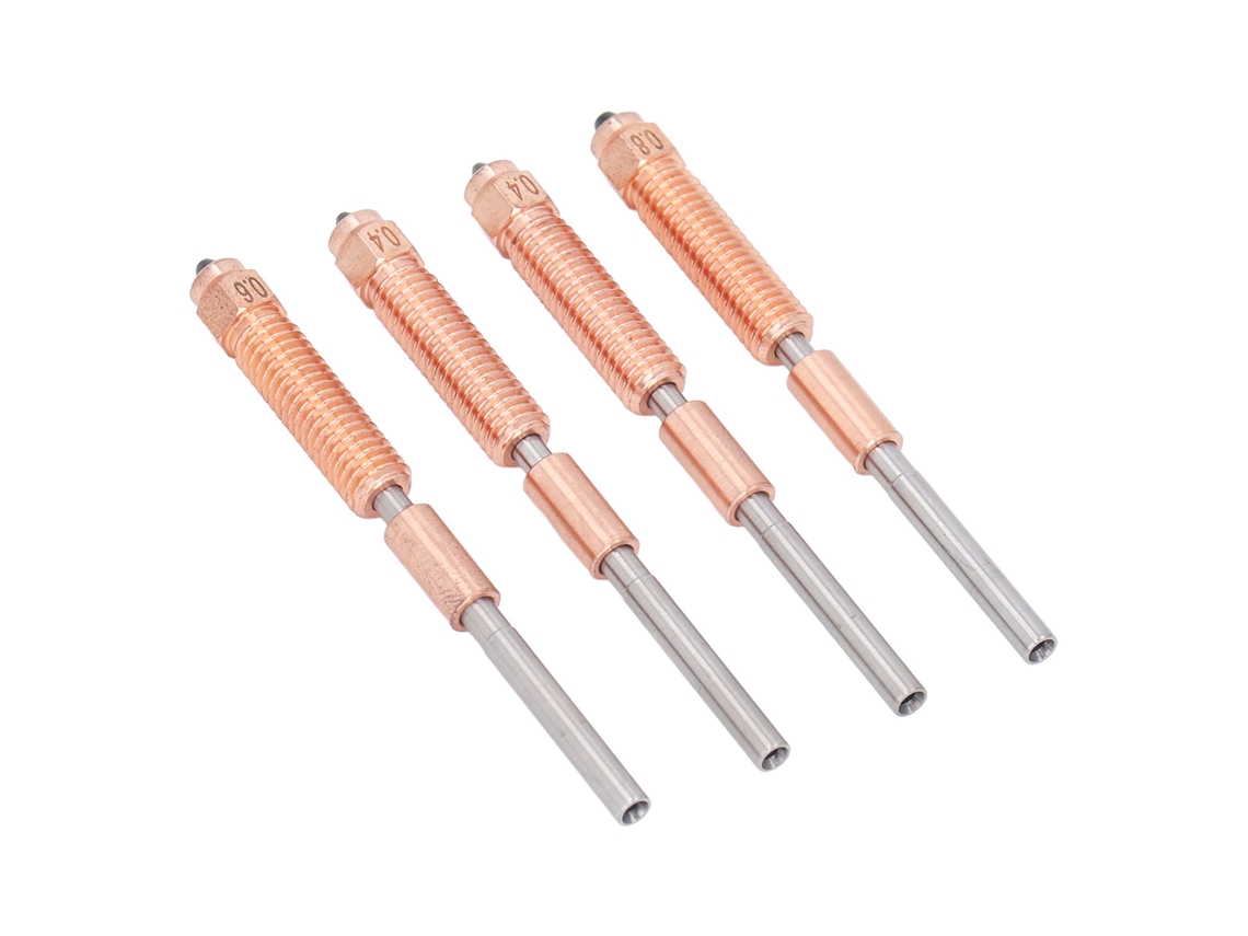 4 Peças De Bicos De Impressão Integrados 0.4mm 0.6mm 0.8mm Com Heatbreak De Metal Para Ender 3 V3