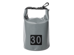 Bolsa Seca Impermeável 30l para Camping Rafting Cinza