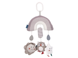 Mali campainha de Pelúcia Macia Pendurada Coruja Cinza Brinquedo Animal Portátil para Bebê