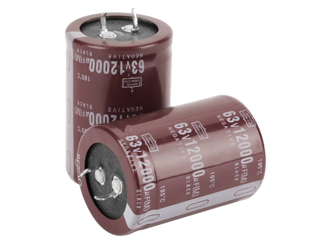 2 Peças de Capacitor Eletrolítico Hifi de Filtro 63v 12000uf 35*50mm para Controle de Circuito