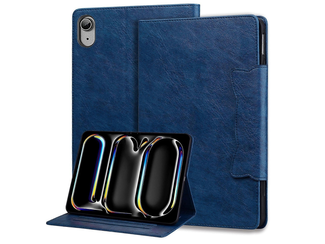 Capa de couro inteligente Webake para tablet com fivela de gato