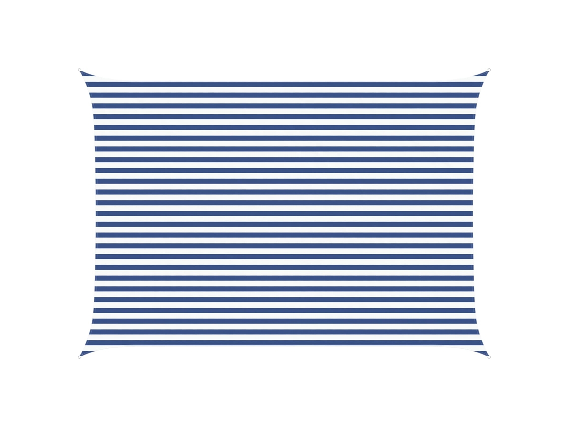 Maison Exclusive - Vela De Sombra Solar Azul E Branco 5 × 3,5 M