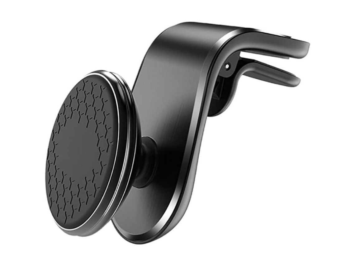 Suporte Magnético Preto Para Celular No Carro, Suporte Universal Giratório 360° Com Carregamento Rápido E Botão De Liberação Para Smartphones E Gps.
